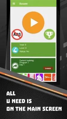 Burpee android App screenshot 2